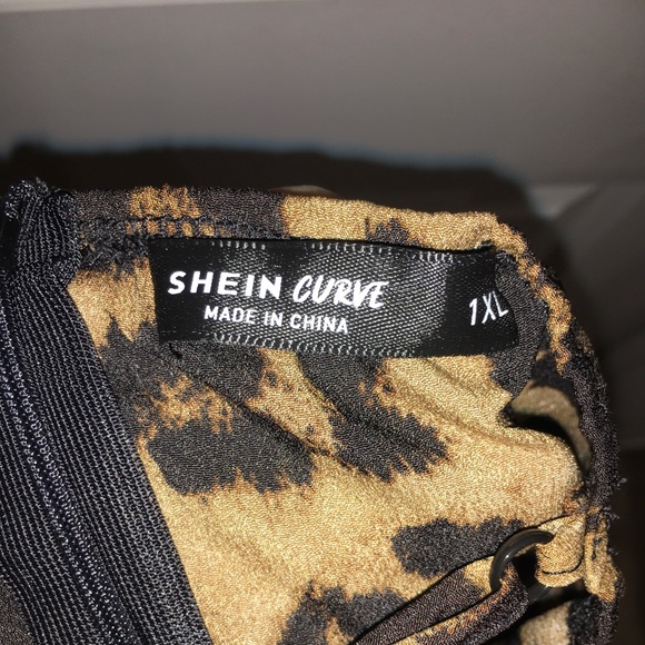 Shein Leopard Dress Size 1 X - Picture 4 of 5